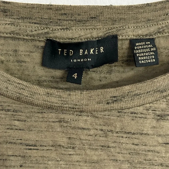 TED BAKER LONDON High Low Space Dye Tee - Picture 4 of 8